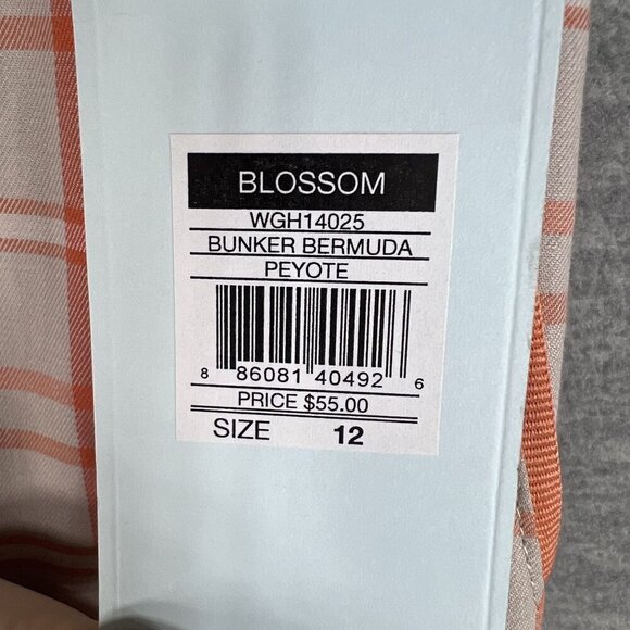 Lady Hagen NWT Womens 12 Bunker Bermuda Windowpane Plaid Golf Shorts Preppy - Picture 13 of 16